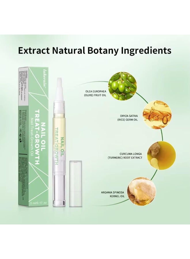 lakerain Cuticle Oil Pen, Natural Nail Strengthener & Growth Treatment, Repair Oil for Damaged Nails, Liquid, 15 milliliters - Image 4